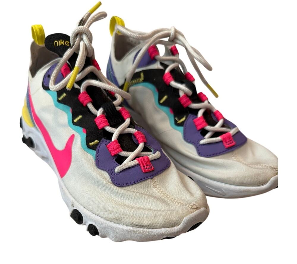 Nike React Element 55 Hyper Pink 2019 Women Size 6.5 Activewear Athleisure